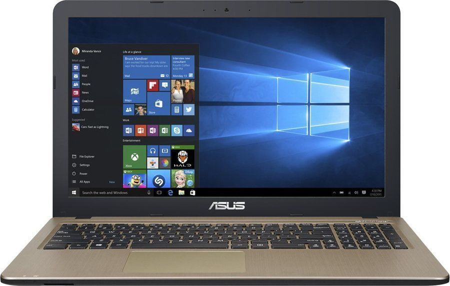Ноутбук Asus VivoBook A540YA-XO753D 90NB0CN1-M11300 (AMD E1 6010 1.35GHz/15.6"/1366х768/4Gb/500Gb/AMD Radeon R2/Wi-Fi/Bluetooth/DOS)