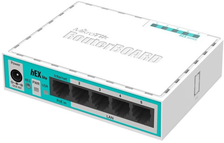 DSL-маршрутизатор Mikrotik Hex Lite RB750r2