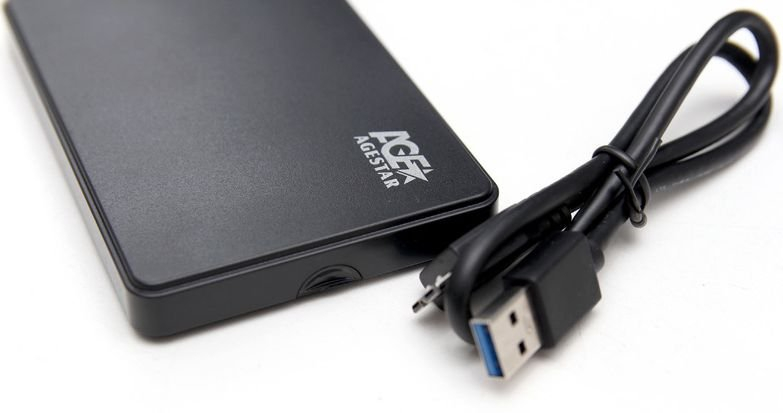 Внешний корпус для HDD AgeStar 3UB2P2 SATA III 2.5" пластик черный