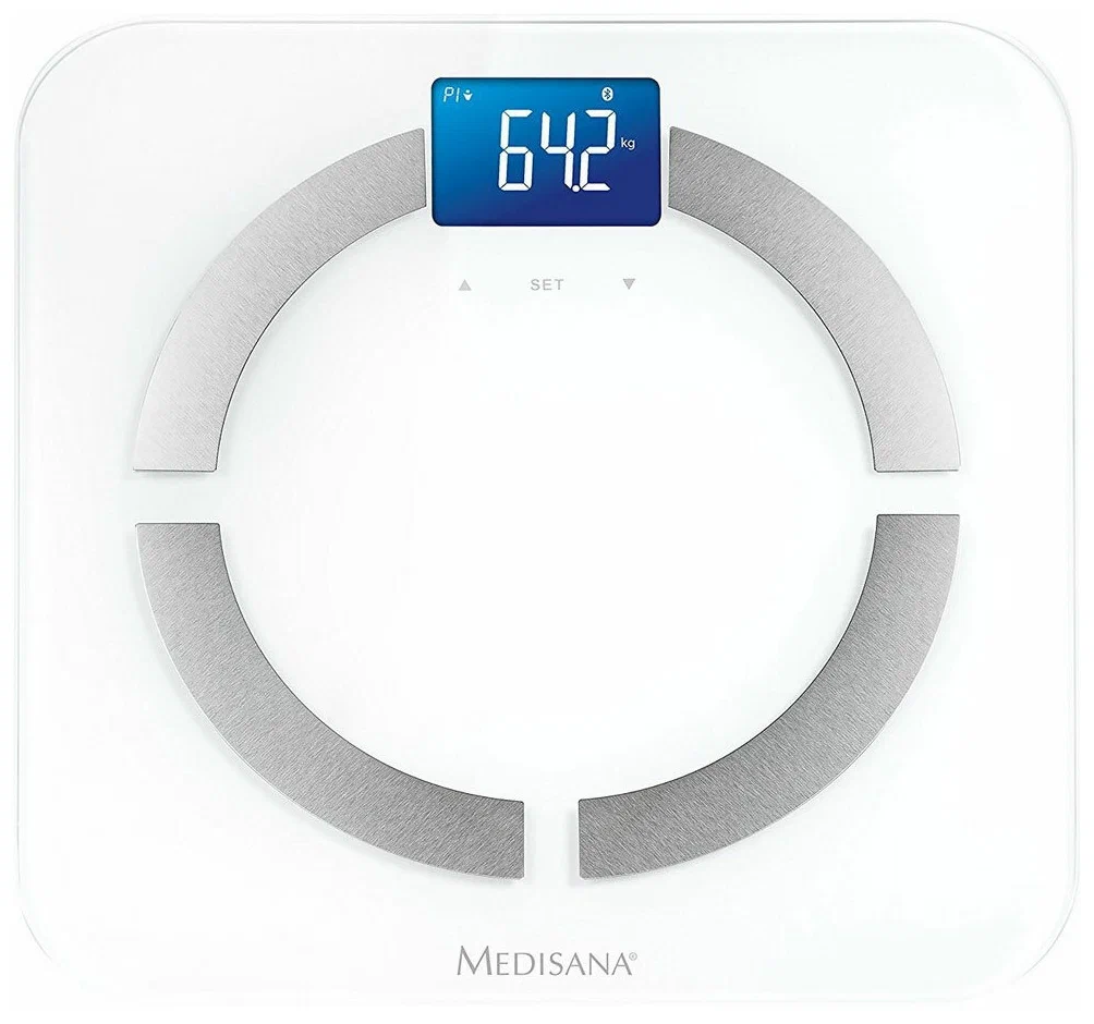 Весы напольные электронные Medisana BS 430 Connect макс.180кг белый.
