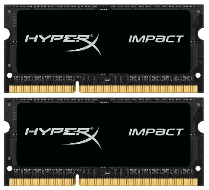 Оперативная память HyperX Impact 16GB (8GBx2) DDR3L 2133MHz SODIMM 204-pin CL11 HX321LS11IB2K2/16