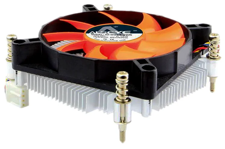 Вентилятор для процессора ALSEYE IO-DG15-90R черный/оранжевый 1 шт.