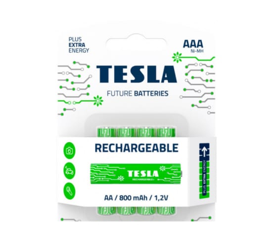 Батарейки Tesla AAA RECHARGEABLE+ 4 штуки 8594183392295