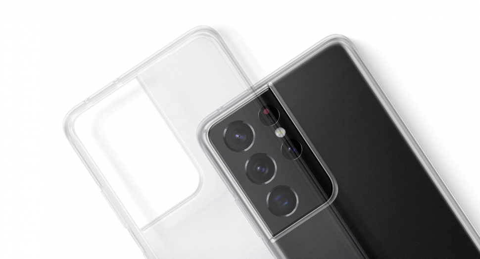 Чехол Samsung Clear Cover для Galaxy S21 Ultra прозрачный