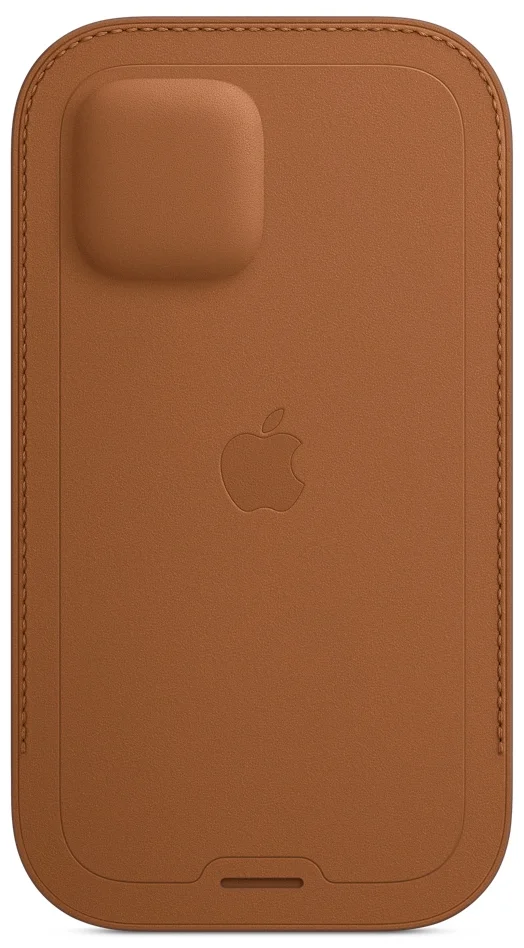 Apple MagSafe кожаный чехол-конверт для iPhone 12/iPhone 12 Pro золотисто-коричневый