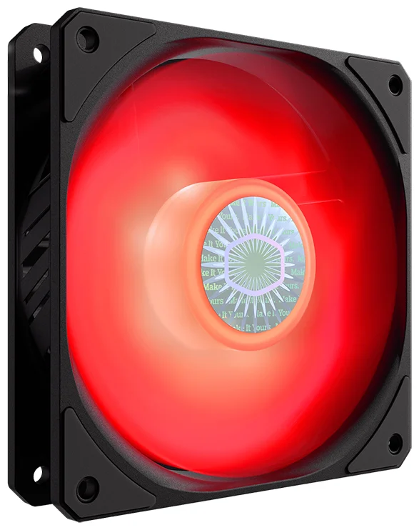 Вентилятор для корпуса Cooler Master SickleFlow 120 черный/красная подсветка