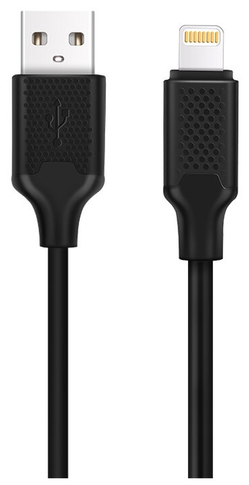 Кабель HARPER BCH-521 Black, USB A - 8-pin, 1м, 2A, Быстрая зарядка