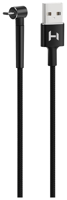Кабель HARPER STCH-390 Black, USB A - Угловой Micro USB, 1м, 2A, Быстрая зарядка