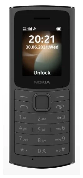Телефон сотовый NOKIA 110 DS TA-1386 4G BLACK