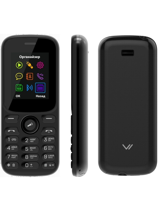 Мобильный телефон Vertex M124 Black VRX-M124-BCK