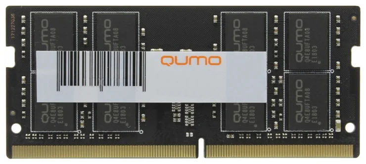 Оперативная память Qumo 32GB DDR4 3200MHz SODIMM 260-pin CL22 QUM4S-32G3200N22