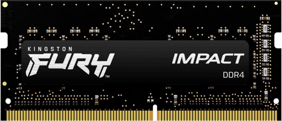 Оперативная память 16Gb Kingston Fury Impact SO-DIMM DDR4 3200MHz (KF432S20IB1/16)