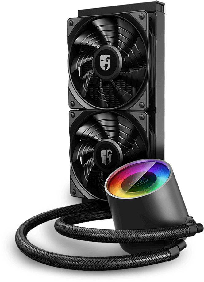 Охлаждение для пк deepcool. Deepcool Castle 240. Deepcool Castle 240 RGB v2. Система водяного охлаждения Deepcool Castle 240 v2.