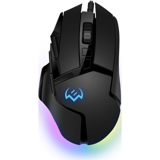 SVEN RX-G975 чёрная Игровая мышь (10 кнопок, 10000 dpi, USB, PIXART 3325, RGB подсветка)