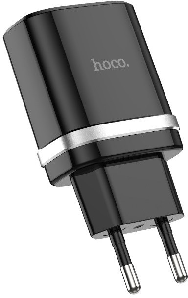 HOCO HC-16255 C12Q/ Сетевое ЗУ/ QC 3.0/ 1 USB/ Выход: 5V_9V_12V, 18W/ Black