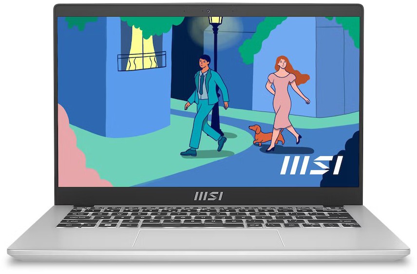 Ноутбук MSI Modern 14 C12M-240XRU Core i5 1235U 8Gb SSD512Gb Intel Iris Xe graphics 14 IPS FHD (1920x1080) Free DOS silver WiFi BT Cam