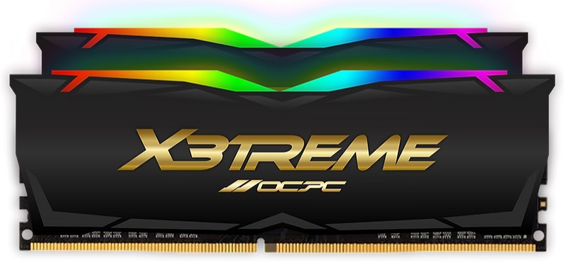 Оперативная память DDR 4 DIMM 16Gb (8Gbx2), 4000Mhz, OCPC X3 RGB  MMX3A2K16GD440C19BL, RGB, CL19, BLACK LABEL