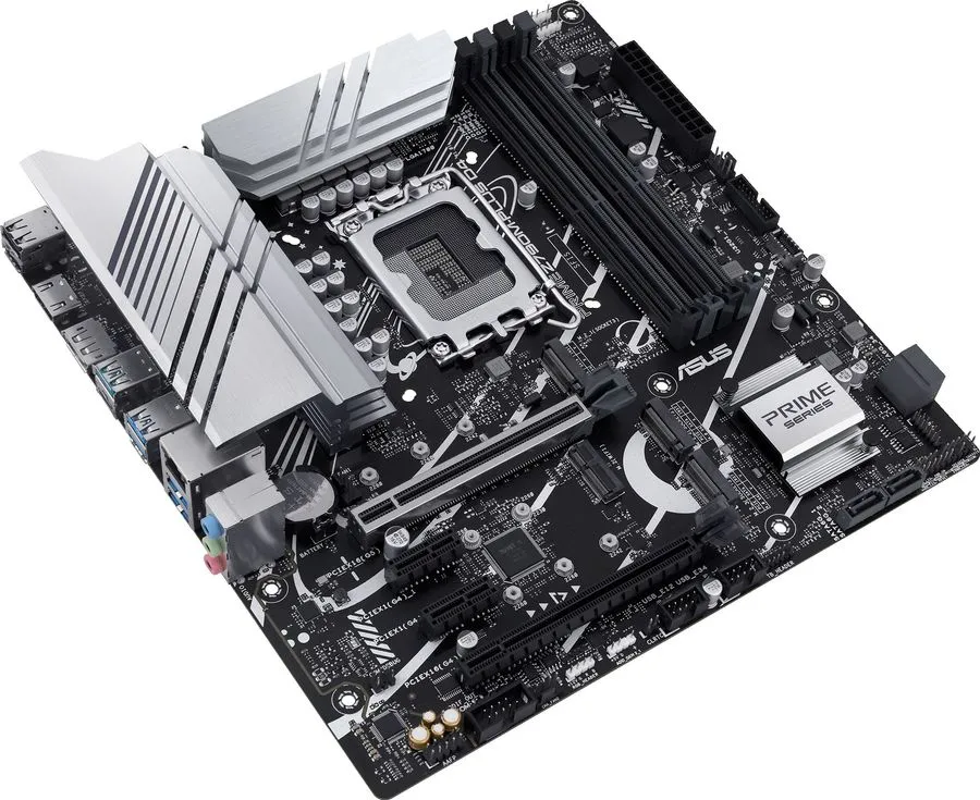 Материнская плата Asus PRIME Z790M-PLUS D4 Soc-1700 Intel Z790 4xDDR4 mATX AC`97 8ch(7.1) GbLAN RAID+HDMI+DP