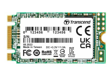 Накопитель  SSD M.2 Transcend 1.0Tb MTS425 <TS1TMTS425S> (SATA3, up to 550/500MBs, 3D NAND, 360TBW, 22x42mm)