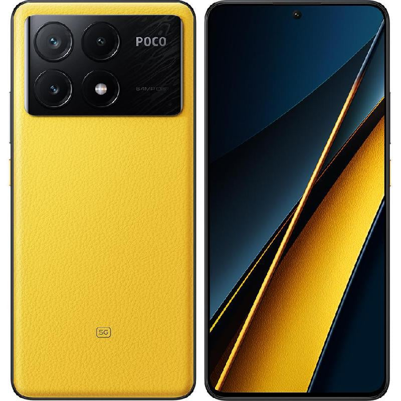 СмартфонXiaomiPocoX6Pro5G8/256GbYellow(51657)