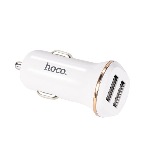 Автомобильное зарядное устройство HOCO HC-35893 Z1/ Авто ЗУ/ 2 USB/ Выход: 10.5W/ White